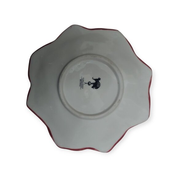 Global Design Connections Kate Williams Spring PINK FLOWER 8” Plate Set of 2 - Picture 4 of 5